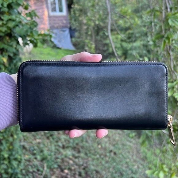 COACH Long Zip-Around Wallet Smooth Leather AUTHENTIC - Picture 2 of 11